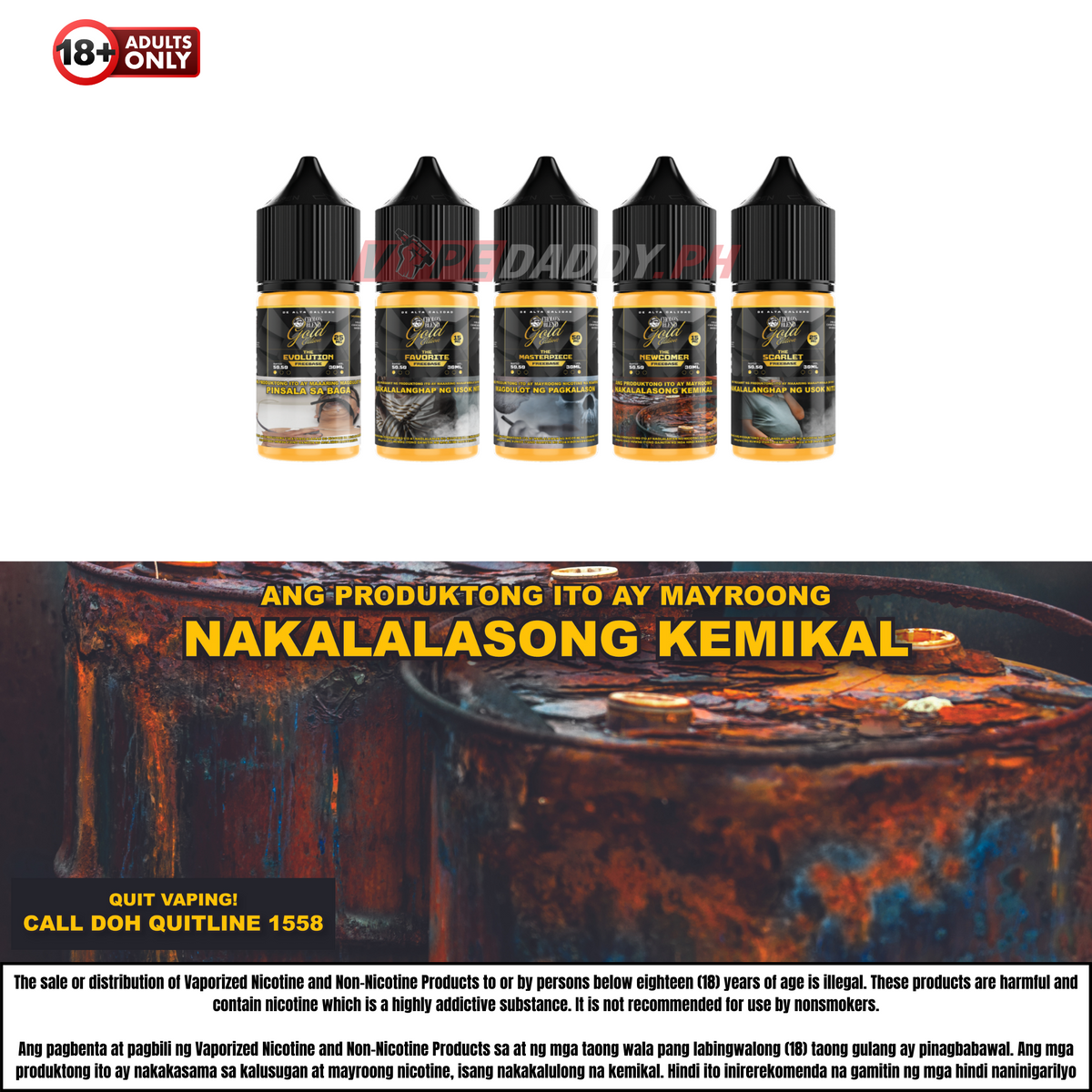 Cholo's Blend Gold 30ml 50/50 VG/PG Freebase Vape Juice – Vape